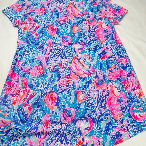 Lilly Pulitzer Women's Top in Blue and Pink (XS) - Picture 6 of 9